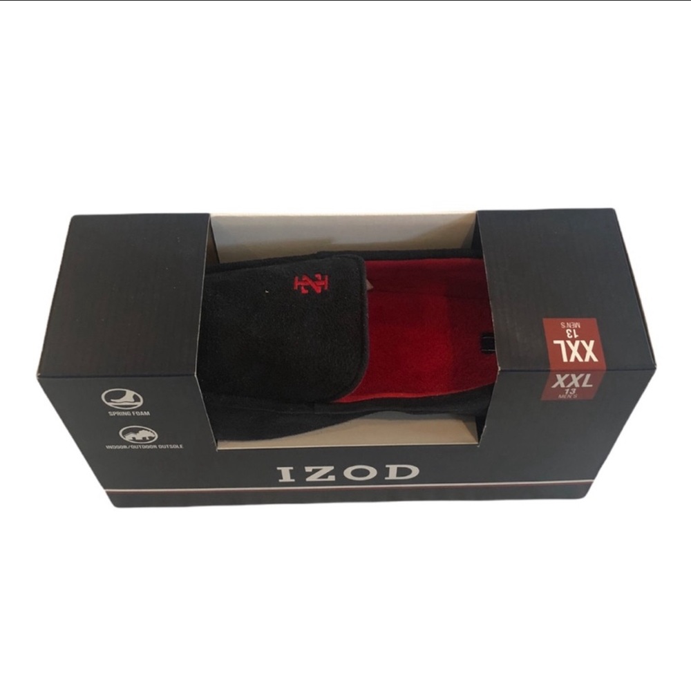 IZOD Men’s Moccasin Slippers size XXL (13) NWT - Picture 3 of 12